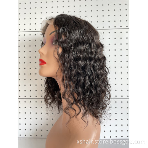 Free Shipping 13X6 Lace Front Pixie Bob Human Hair Wig Short And Curly